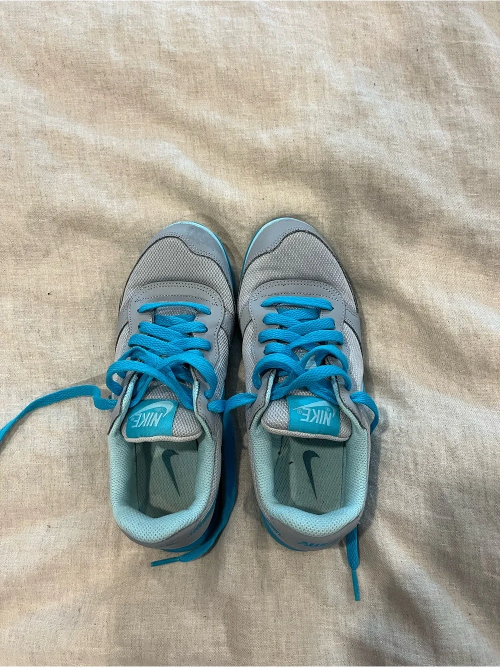 Nike Gray & Teal Athletic Sneakers